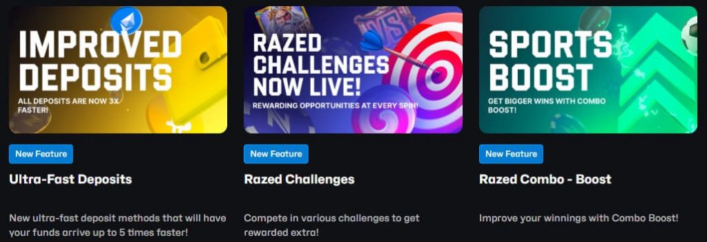 VIP program rewards at Razed Casino