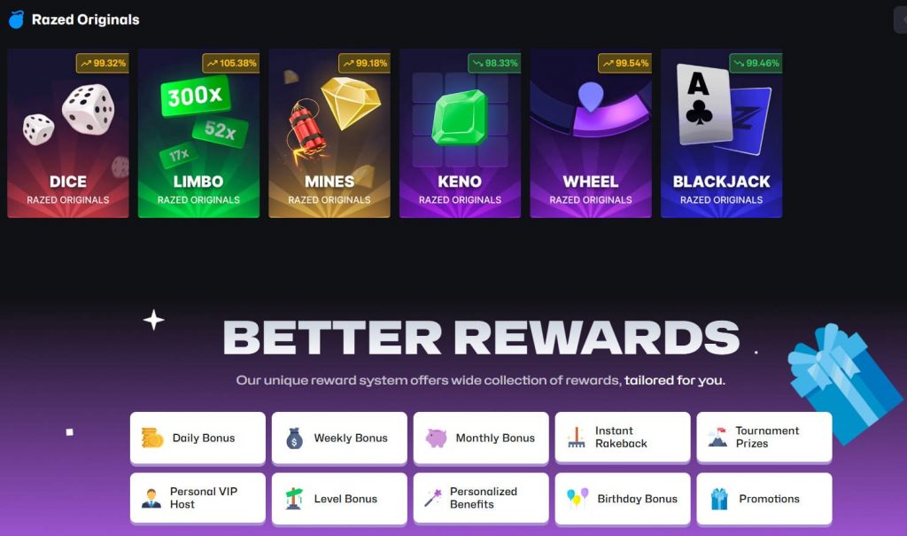 Live dealer games at Razed Casino Australia